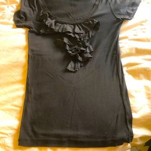 J crew small ruffle tee